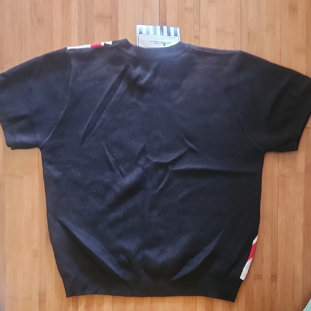 Black and Red Rocket Graphic Women's Top - Picture 4 of 6